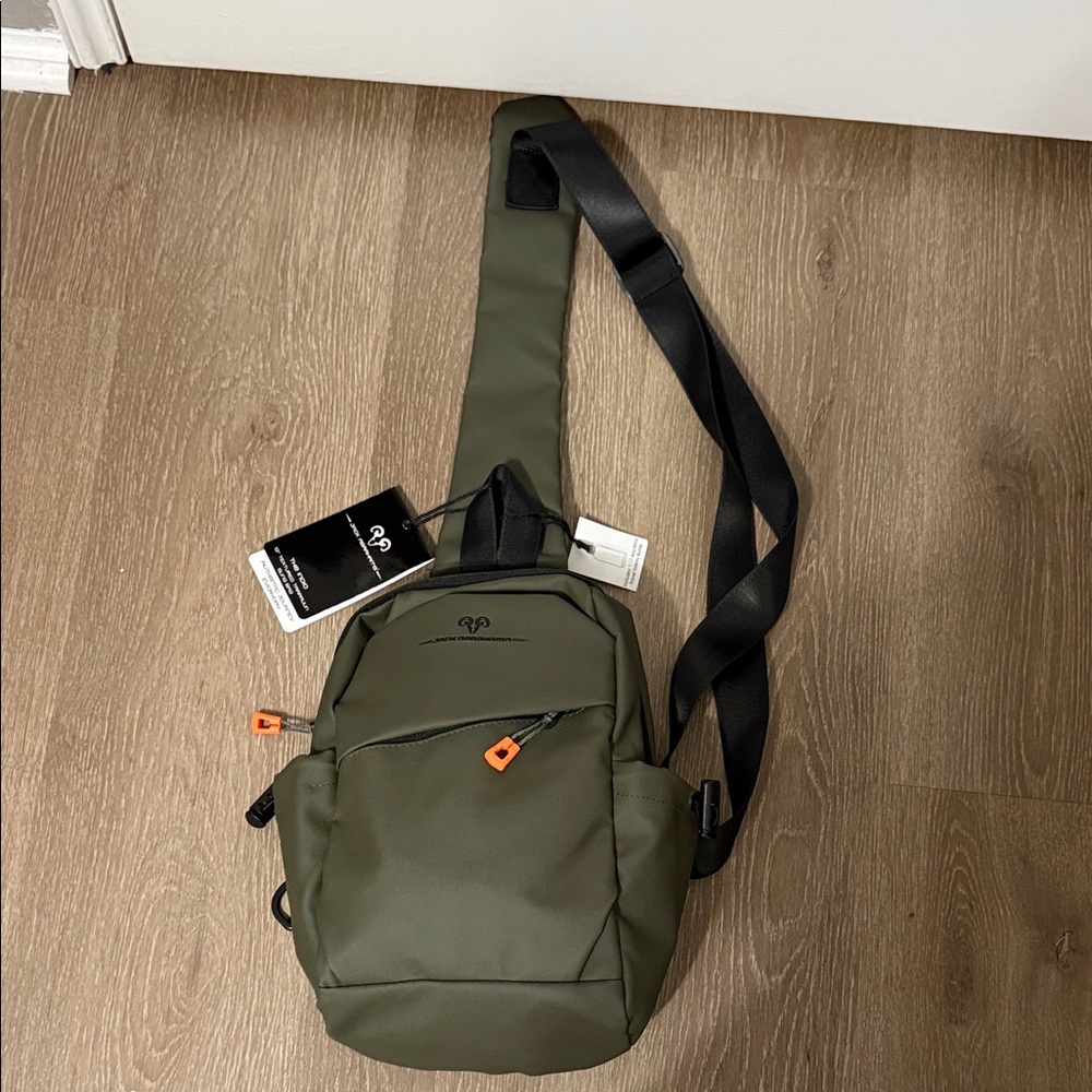 Olive Green Crossbody Backpack